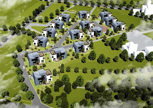 평택미군기지 게이트에서 500M 거리에 입지한 '송화리 엘리시움' 조감도. (사진제공=더플랜그룹)